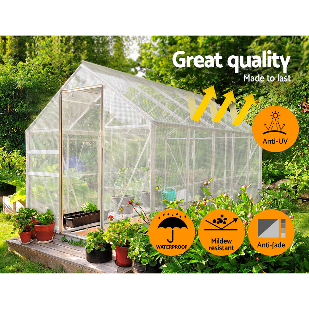 Instahut Poly Tarp 4x7m Waterproof Heavy Duty Camping Cover UV-Resistant - SuperSaverAU - view 4