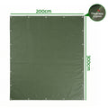 Instahut Heavy Duty Canvas Tarp 600GSM - 2 x 3m
