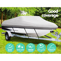 Seamanship 14-16ft Boat Cover, 600D Polyester, UV & Mildew Resistant, Adjustable Straps - SuperSaverAU - view 3