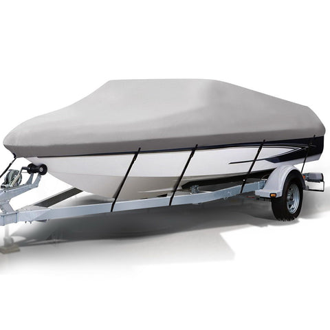 Seamanship 16-18.5ft Boat Cover, 600D Polyester, UV & Mildew Resistant, 94" Beam Width - SuperSaverAU - view 1