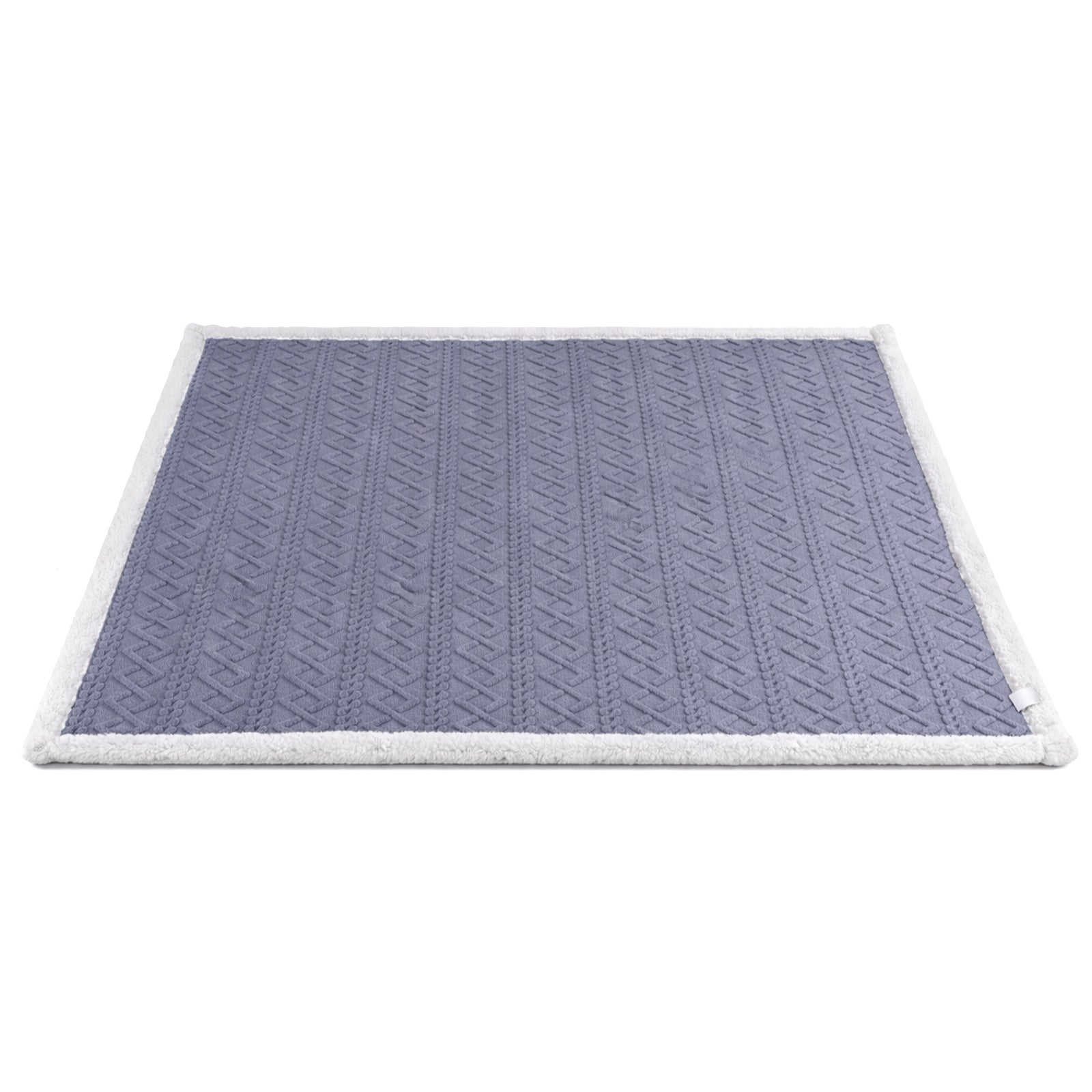 Giselle Bedding Double-Sided Fleece Throw Blanket – Grey 152 x 203cm
