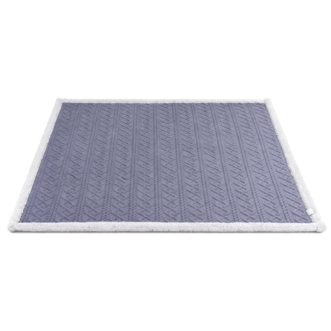 Giselle Bedding Double-Sided Fleece Throw Blanket – Grey 152 x 203cm