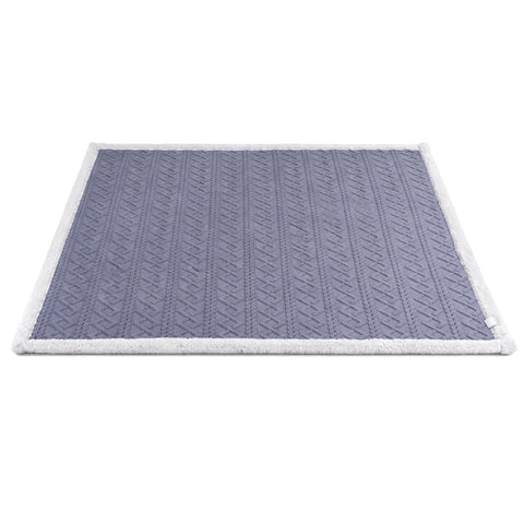 Giselle Bedding Double-Sided Fleece Throw Blanket – Grey 203 x 230cm