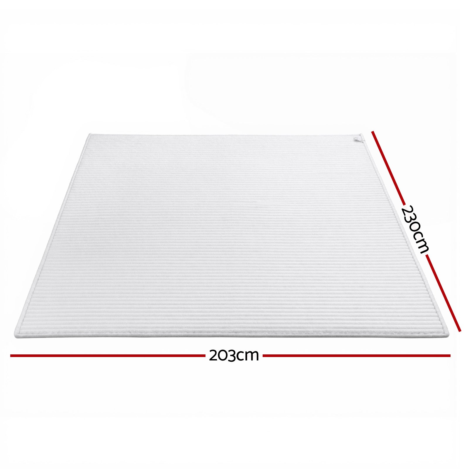 Giselle Bedding Flannel Fleece Throw Blanket – White 203 x 230cm, 285GSM