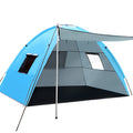 Weisshorn 4-Person Beach Tent, Weather-Resistant, UV Protection, Carry Bag - SuperSaverAU - view 1