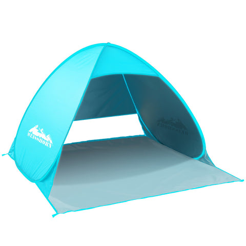 Weisshorn Pop-Up Tent 3 Person UV & Water Resistant Instant Setup Blue - SuperSaverAU - view 1