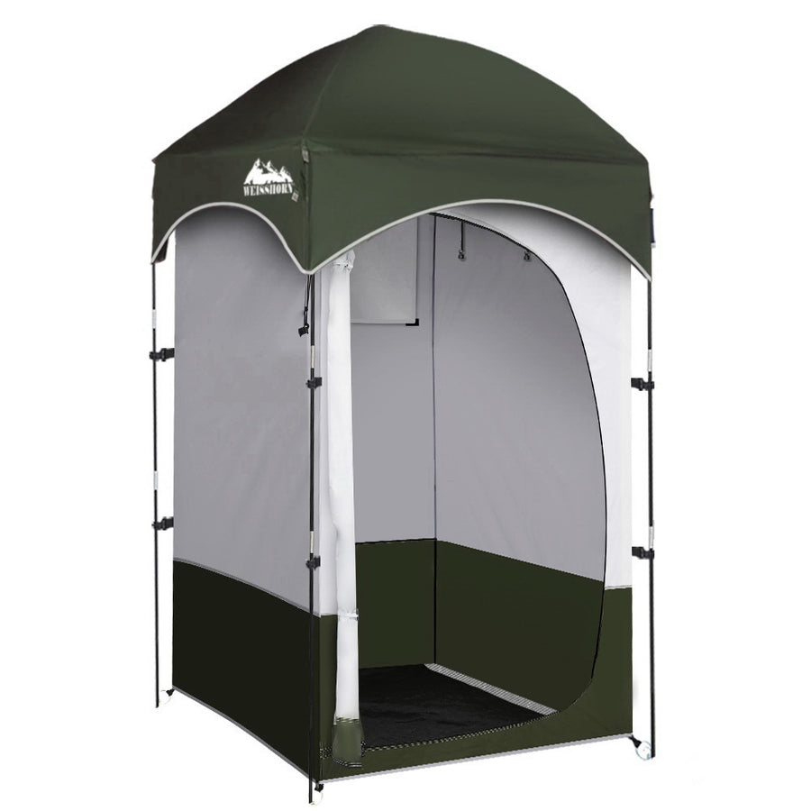 Weisshorn Portable Shower Tent 120x120x215cm - Lightweight, Waterproof, Privacy - SuperSaverAU - view 1