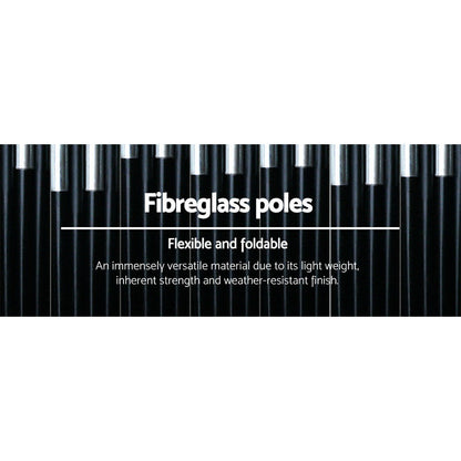 Weisshorn Portable Shower Tent 120x120x215cm - Lightweight, Waterproof, Privacy