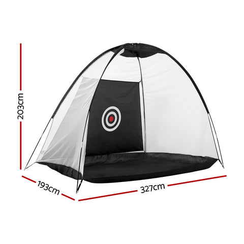 Everfit Golf Practice Net 3M Portable Training Aid Black - Durable, Easy Setup - SuperSaverAU - view 2