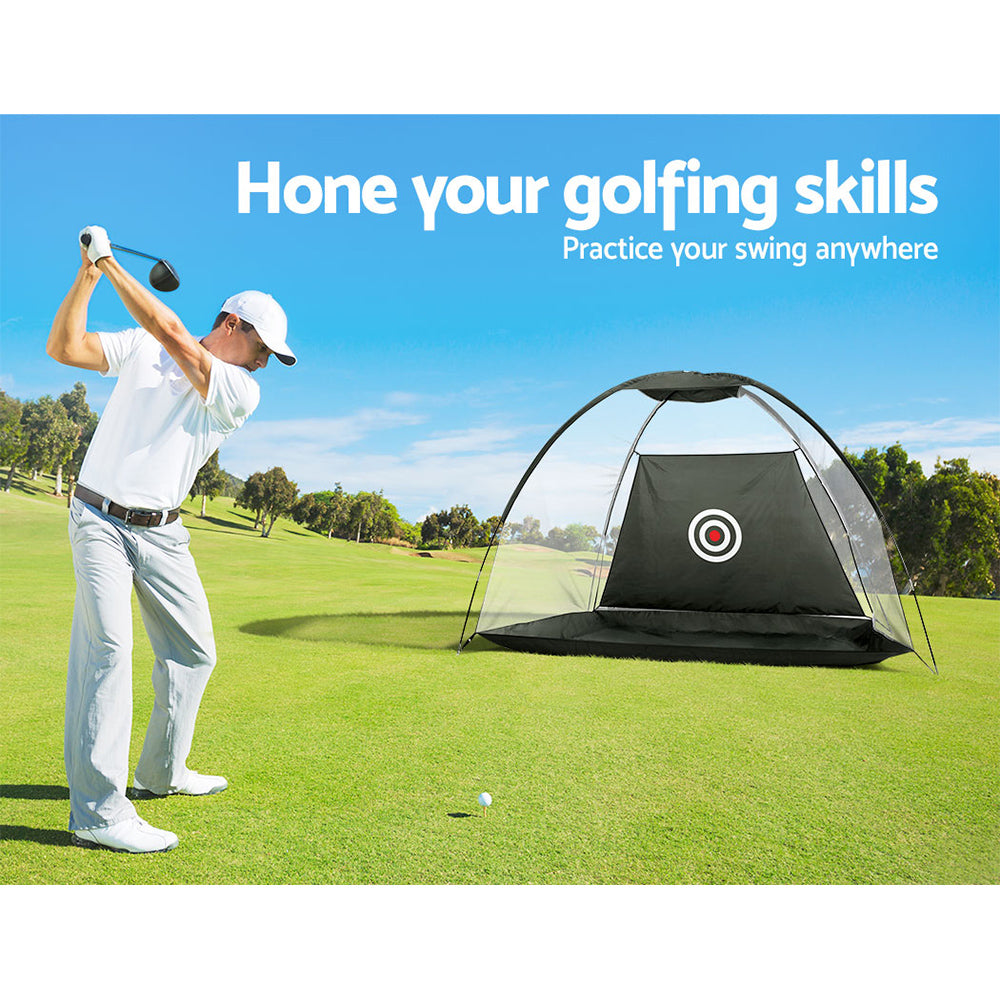 Everfit Golf Practice Net 3M Portable Training Aid Black - Durable, Easy Setup - SuperSaverAU - view 5