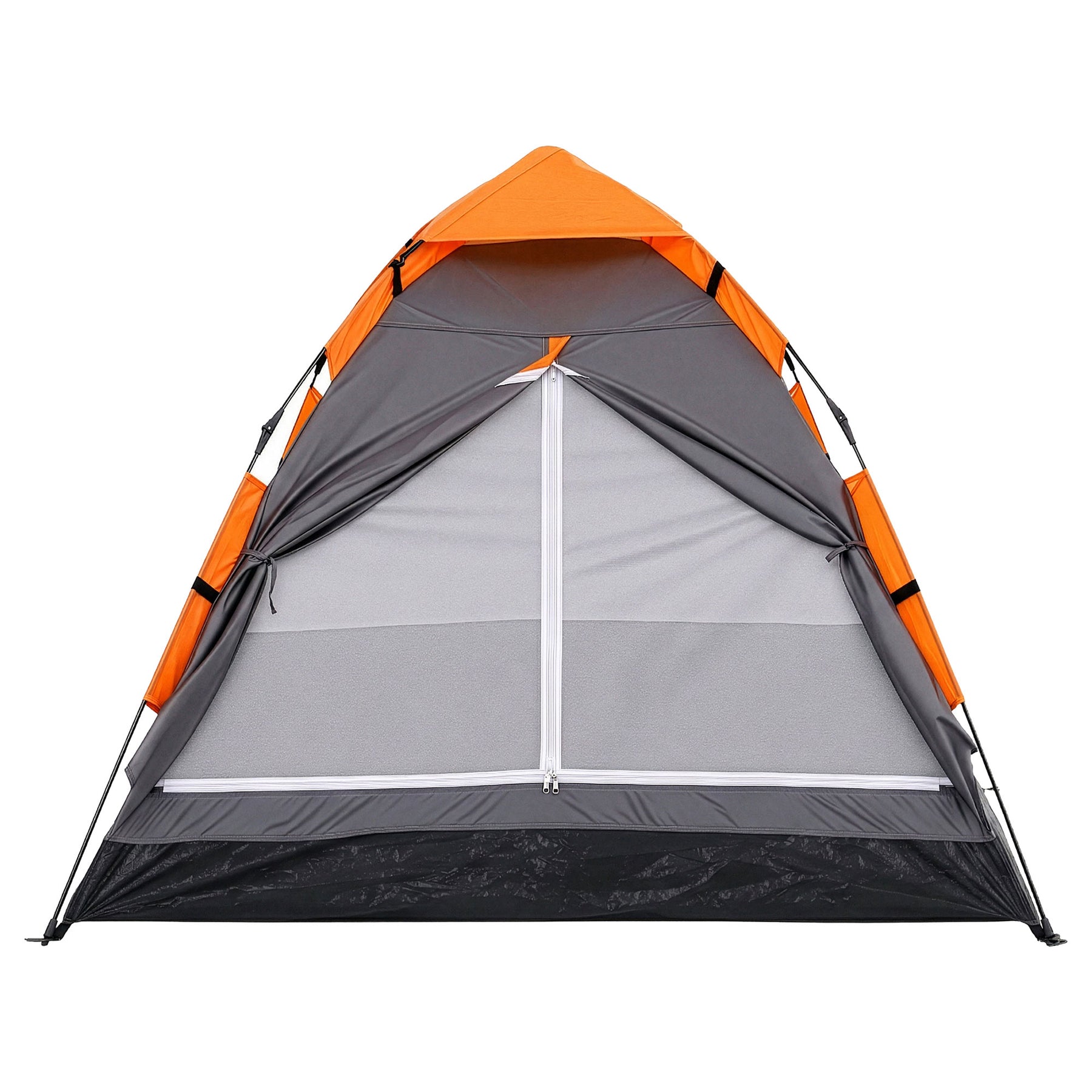 Weisshorn 2 Person Instant Pop Up Camping Tent - Grey/Orange