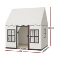 Keezi Kids Play Tent Playhouse Castle with String Lights Floor Mat Side Pocket - SuperSaverAU - view 2