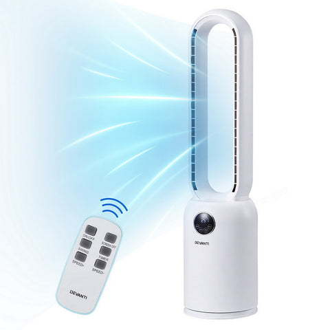 Devanti 88cm Bladeless Fan with Remote - Air Purification & Cooling - SuperSaverAU - view 1