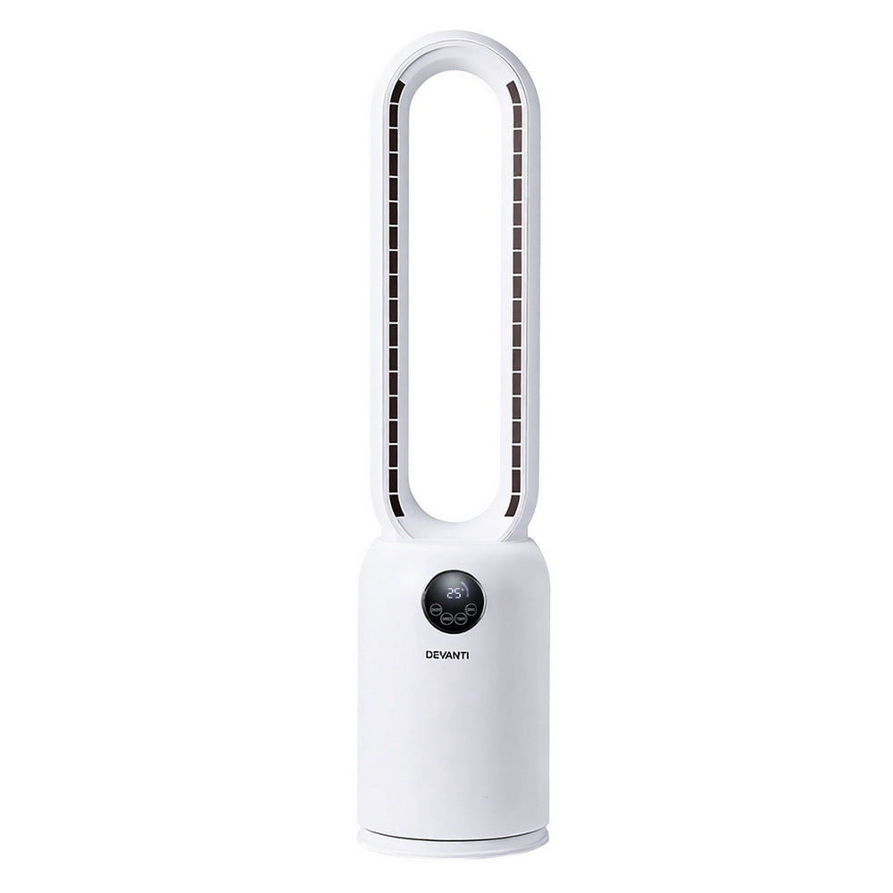 Devanti 88cm Bladeless Fan with Remote - Air Purification & Cooling - SuperSaverAU - view 3