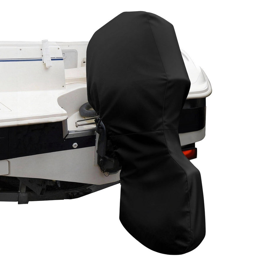 Seamanship Full Outboard Motor Cover 100-150HP, Water & UV Resistant, Black - SuperSaverAU - view 1