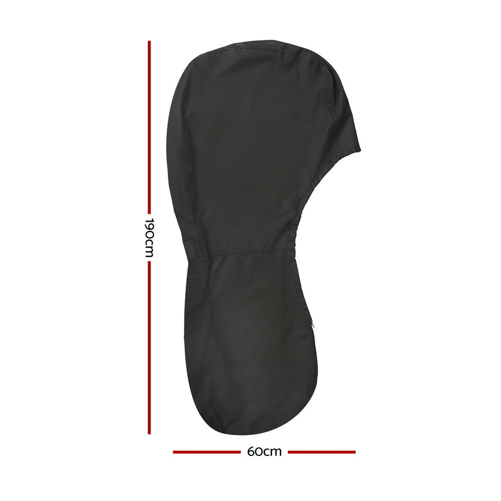Seamanship Full Outboard Motor Cover 100-150HP, Water & UV Resistant, Black - SuperSaverAU - view 2