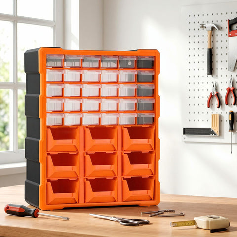 Giantz Tool Organizer 39-Drawer Hardware Cabinet Screw Storage Box Anti-Drop - SuperSaverAU - view 1