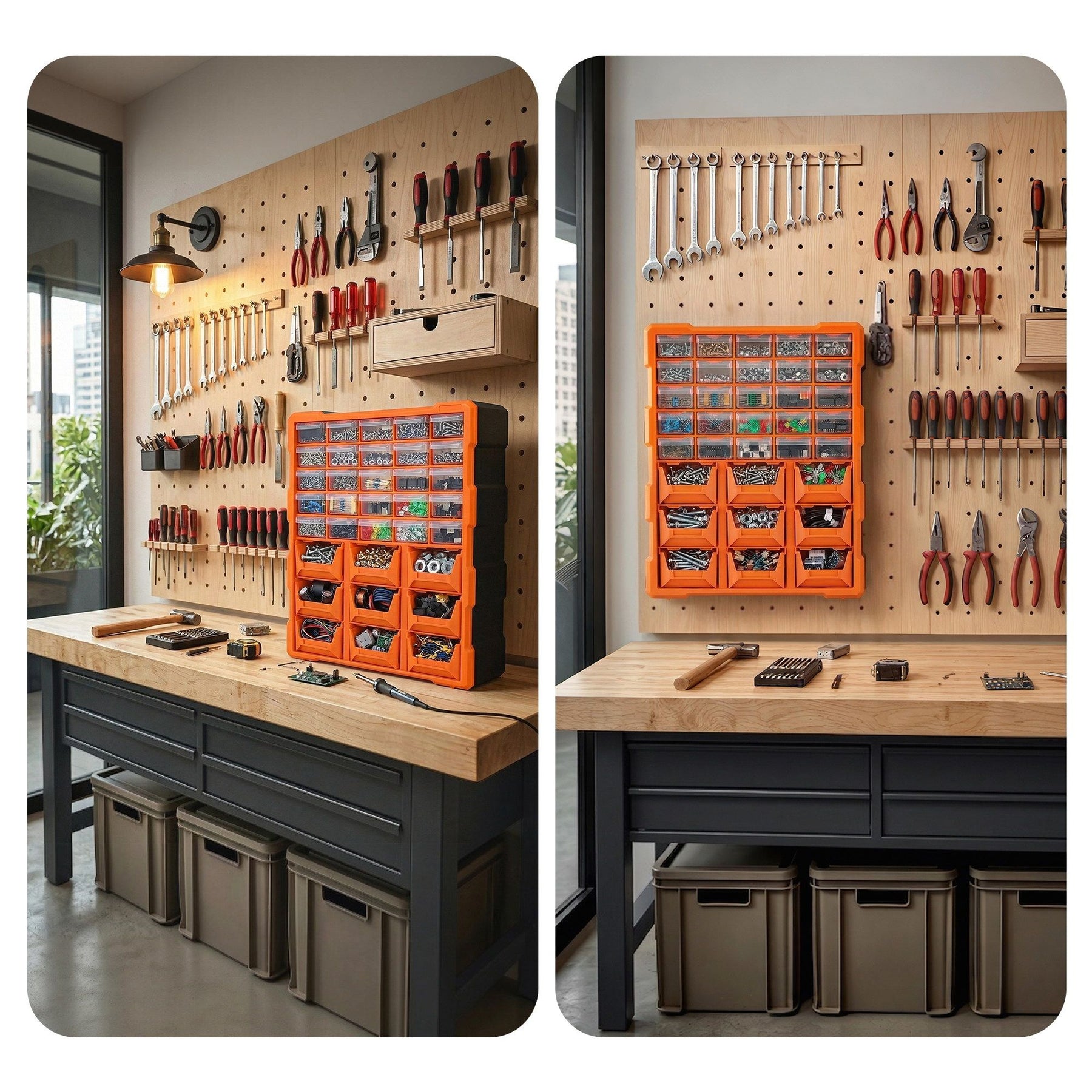 Giantz Tool Organizer 39-Drawer Hardware Cabinet Screw Storage Box Anti-Drop - SuperSaverAU - view 9