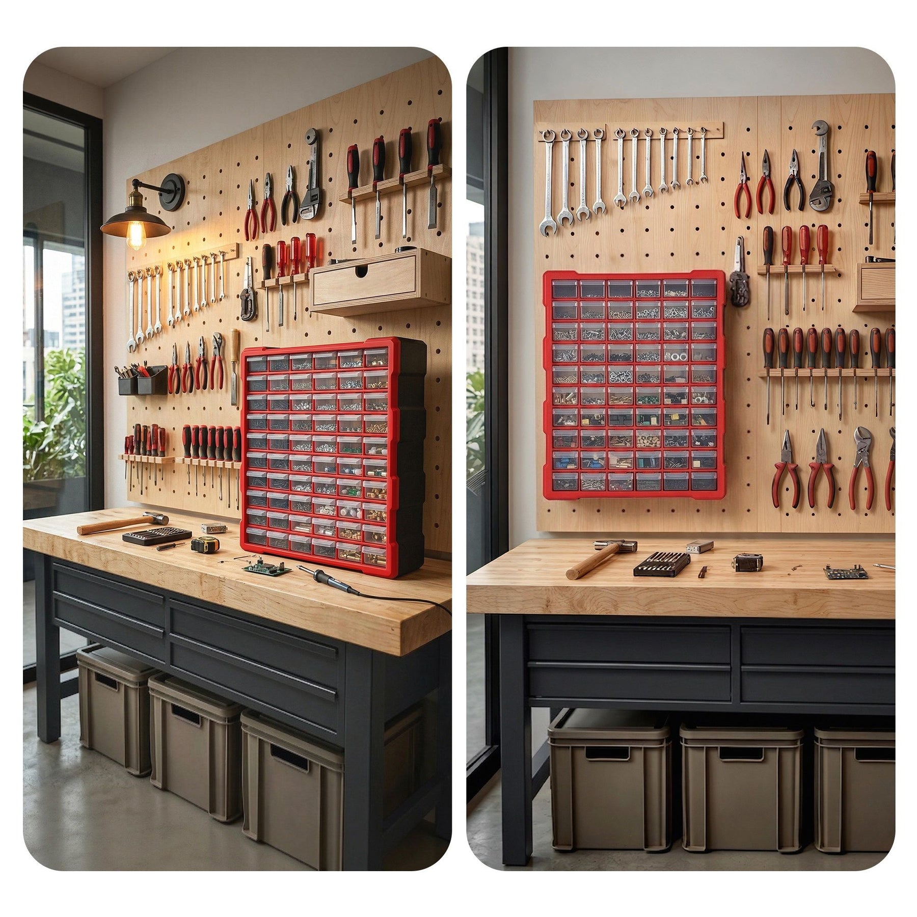 Giantz 60-Drawer Tool Storage Cabinet, Anti-Drop Hardware Organizer Storage Box - SuperSaverAU - view 9