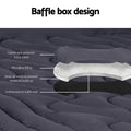 Giselle Bedding 3-Zone Pillowtop Mattress Topper Double - SuperSaverAU - view 4