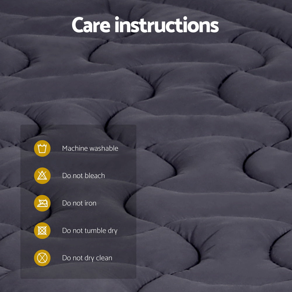 Giselle Bedding 3-Zone Pillowtop Mattress Topper Double