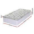 Giselle Bedding 11cm Pillowtop Mattress Topper Bamboo King Single - SuperSaverAU - view 3