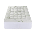 Giselle Bedding 11cm Pillowtop Mattress Topper Bamboo King Single - SuperSaverAU - view 4