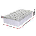 Giselle 11cm Pillowtop Mattress Topper Bamboo Single - SuperSaverAU - view 3
