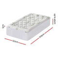 Giselle 5cm Pillowtop Mattress Topper Bamboo King Single - SuperSaverAU - view 3