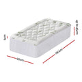 Giselle Bedding 5cm Pillowtop Mattress Topper Bamboo Single - SuperSaverAU - view 3