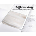Giselle Bedding Mattress Topper Pillowtop Bamboo Single - SuperSaverAU - view 4