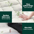 Giselle Bedding Bamboo Pillowtop Mattress Topper - Double, 7.5cm - SuperSaverAU - view 4