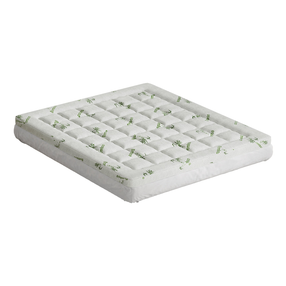 Giselle Bedding Bamboo Pillowtop Mattress Topper - King, 7.5cm - SuperSaverAU - view 7