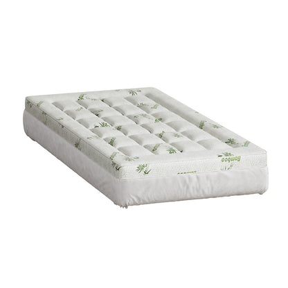 Giselle Bedding Bamboo Pillowtop Mattress Topper - Single, 7.5cm