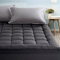 Giselle Bedding Mattress Topper Pillowtop Bamboo Charcoal Double - SuperSaverAU - view 1