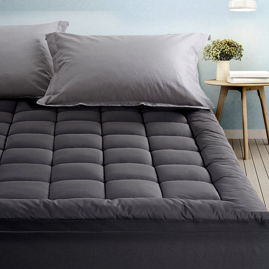 Giselle Bedding Bamboo Charcoal Mattress Topper King Size