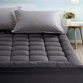 Giselle Bedding Mattress Topper Pillowtop Bamboo Charcoal Single - SuperSaverAU - view 1