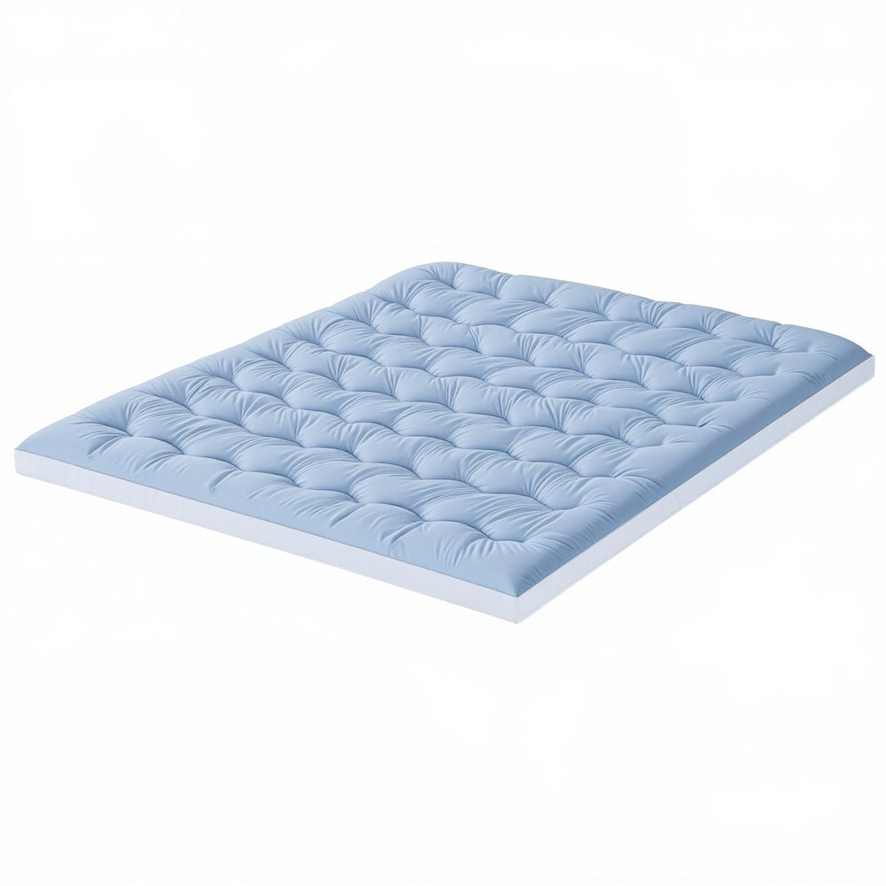 Giselle 5cm Double-Sided Mattress Topper - Cooling & Coral Fleece, King Size - SuperSaverAU - view 2