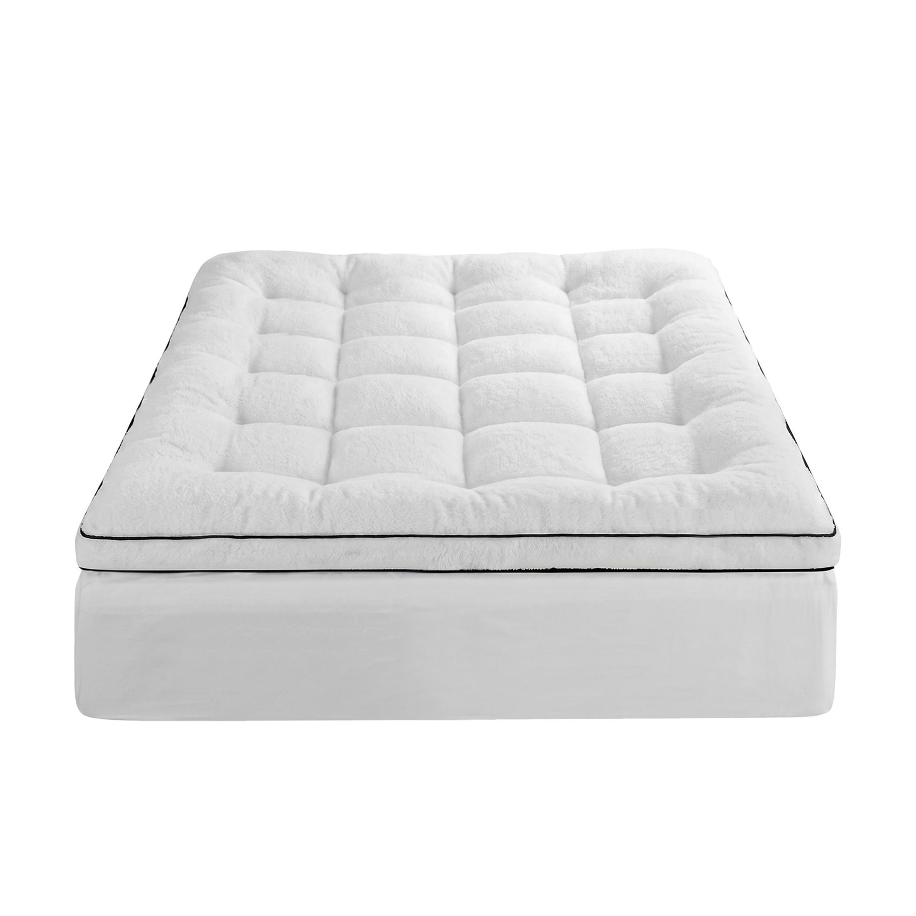 Giselle Bedding Coral Fleece Mattress Topper 5cm - Double