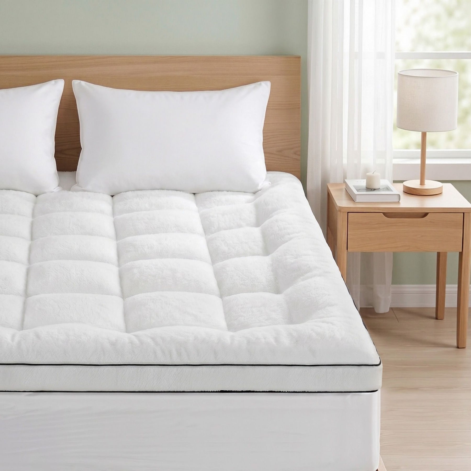 Giselle Bedding Coral Fleece Mattress Topper 5cm - Double