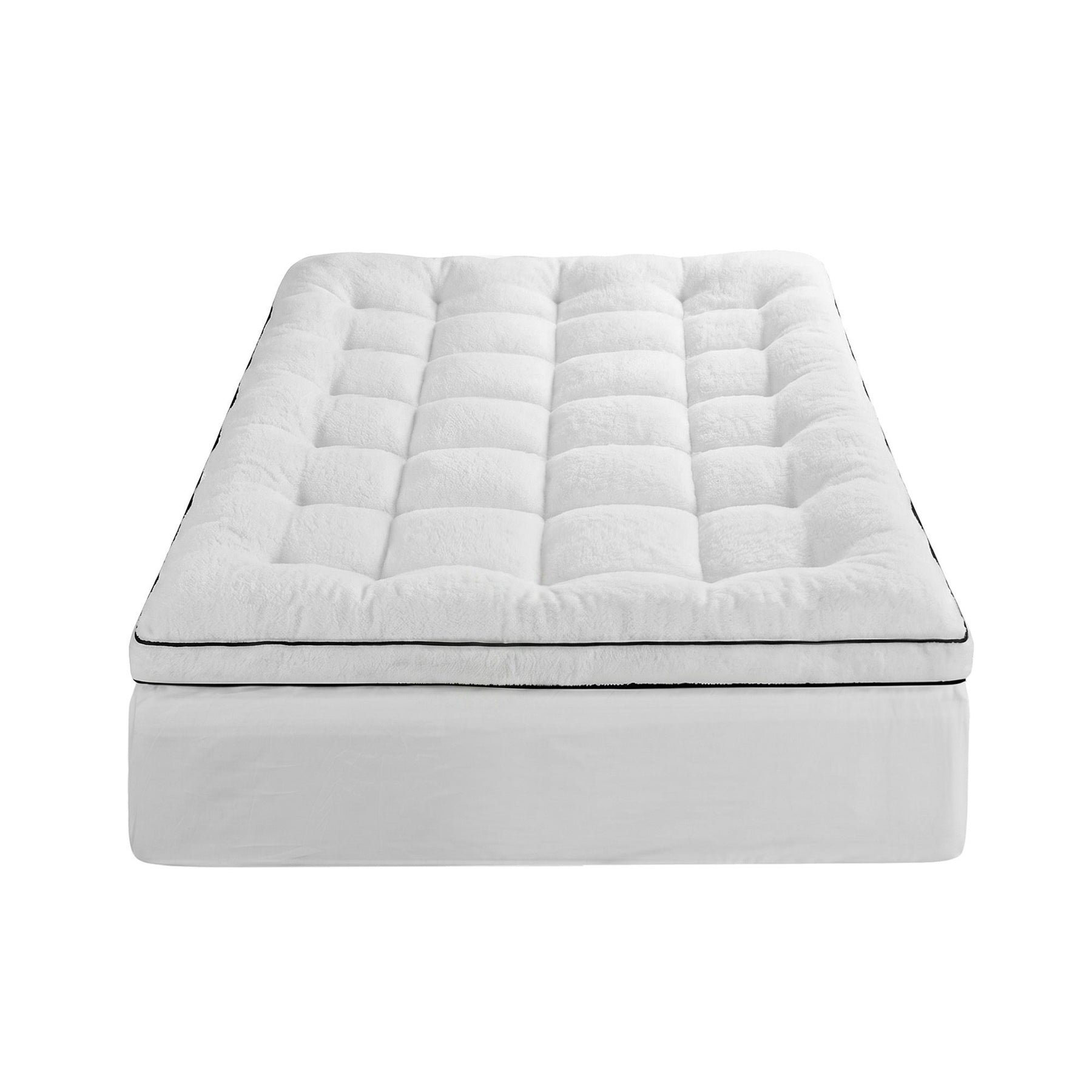 Giselle Bedding Coral Fleece Mattress Topper 5cm - King Single