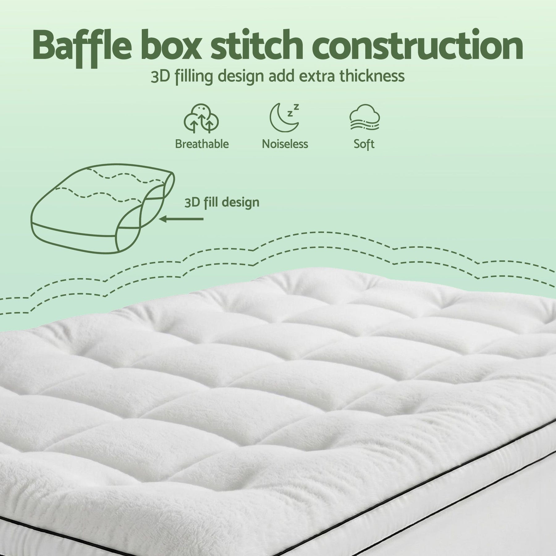 Giselle Bedding Coral Fleece Mattress Topper 5cm - King Single
