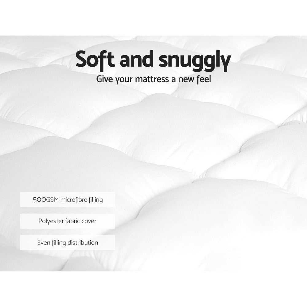 Giselle Bedding Mattress Topper Pillowtop - Double - SuperSaverAU - view 3