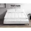 Giselle Bedding Queen Mattress Topper with 500GSM Microfibre Anti-Allergy Filling - SuperSaverAU - view 6