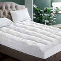 Giselle Queen Mattress Topper Pillowtop 1000GSM Microfibre Filling Protector - SuperSaverAU - view 1