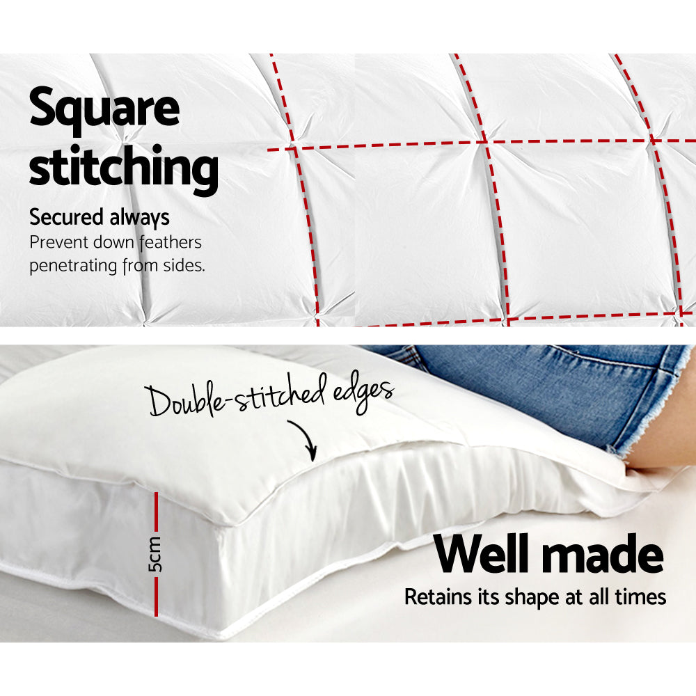 Giselle Queen Mattress Topper Pillowtop 1000GSM Microfibre Filling Protector - SuperSaverAU - view 5