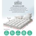 Giselle Bedding Mattress Topper Pillowtop Protector Pad Single - SuperSaverAU - view 2