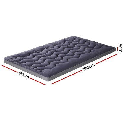 Giselle 5cm Bamboo Charcoal Mattress Topper - Double Size