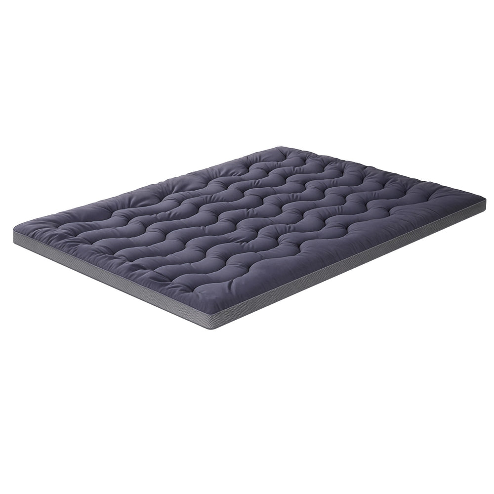 Giselle Bedding King Mattress Topper - 5cm Bamboo Charcoal Pillowtop - SuperSaverAU - view 2