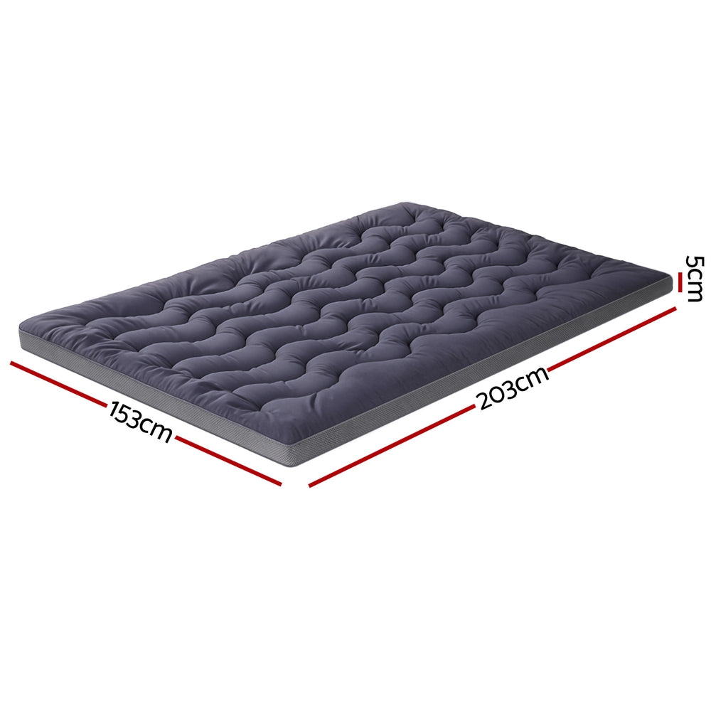 Giselle 5cm Bamboo Charcoal Mattress Topper - Queen Size - SuperSaverAU - view 3